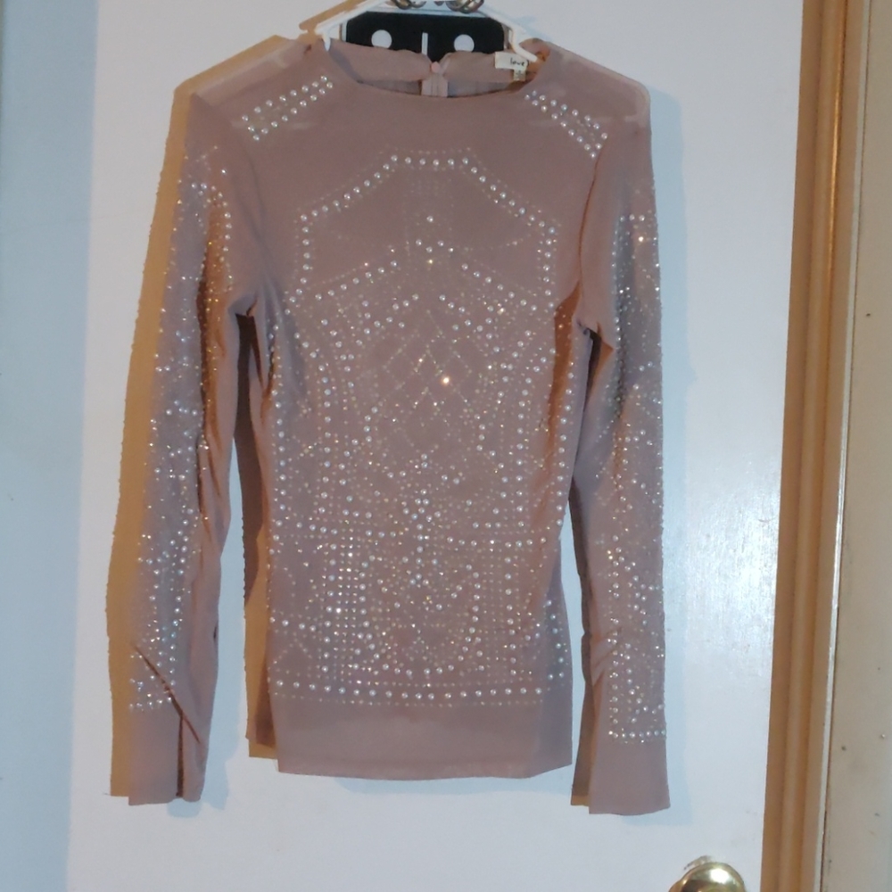 Studded long sleeve shirt
